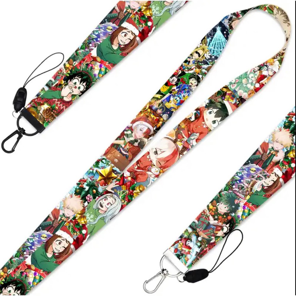 My Hero Academia Christmas Anime Lanyard Keychain - Picture 3 of 6